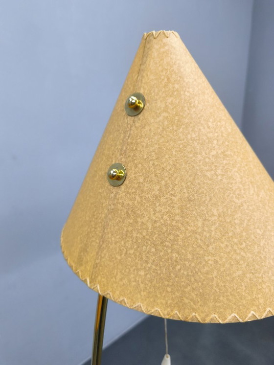 Image 1 of Mid Century Japanese Style Brass Floor Lamp, 1960s