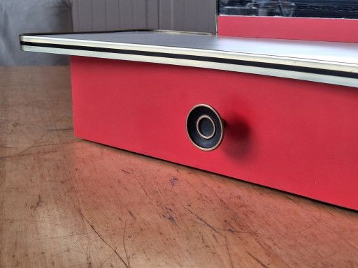 Wandschrank im Stil der 1950er Jahre (Rockabilly) – wandkast, Wood (photo 2 of 8)