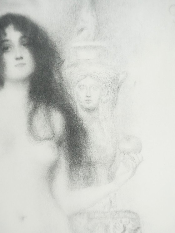 Gustav Klimt: De allegorie van de beeldhouwkunst, gesigneerde lithografie – Litho's & Zeefdrukken, Paper (photo 12 of 15)