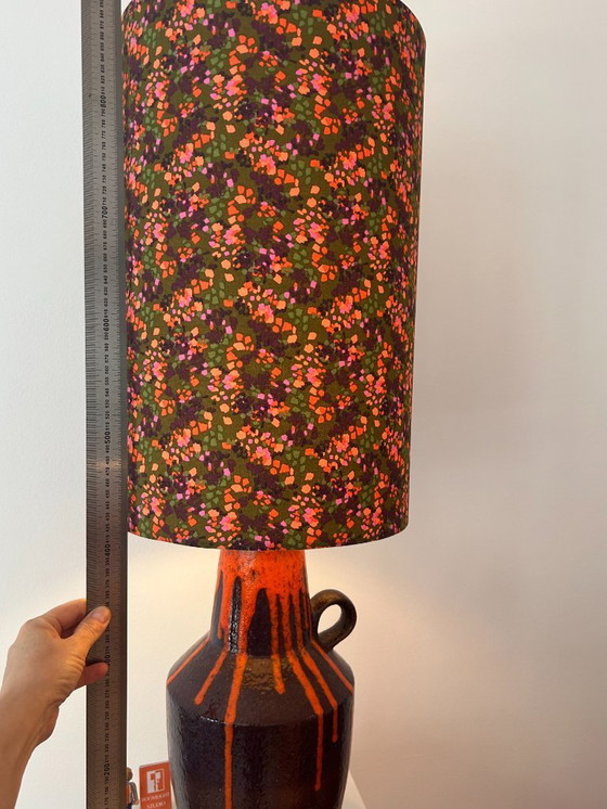 Image 1 of Impressionante lampada da terra Scheurich con smalto luminoso Fat Lava