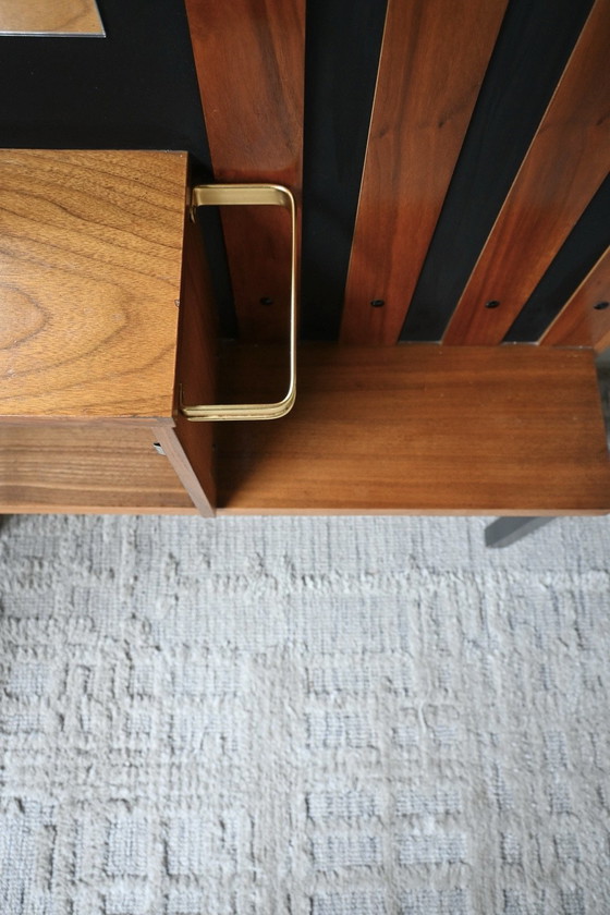 Guardaroba elegante anni '50, Armadi contenitori, Legno, Vetro, Marrone (foto 7 di 10)