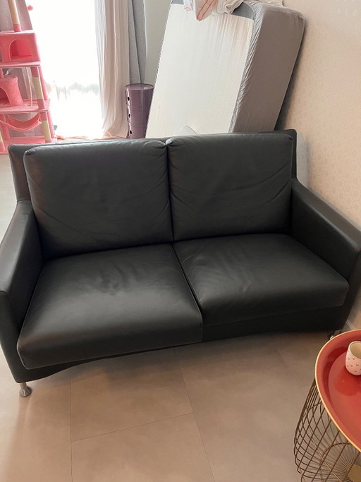 Leolux 2-Seater Sofa and Armchair – 2 zitsbanken, Leather