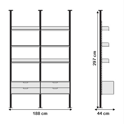 Image 1 of DePadova Dieter Rams Vitsoe 606 pensile