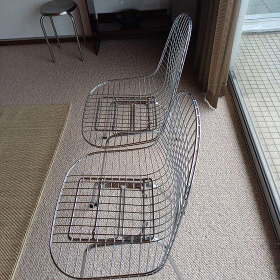 Image 1 of Sedia Vitra - Sedia in filo metallico Sedia DKX cromata (2 pezzi)