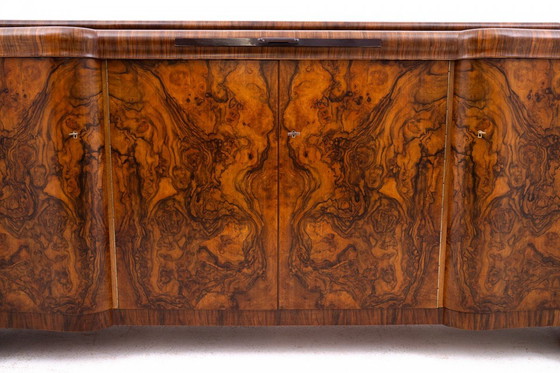 Image 1 of Large Art Deco chest of drawers from the 1940s, Poland.