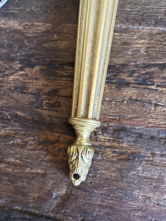 Image 1 of Set of 2 Antique Louis XVI Style Wall Lamps – Bronze/Brass