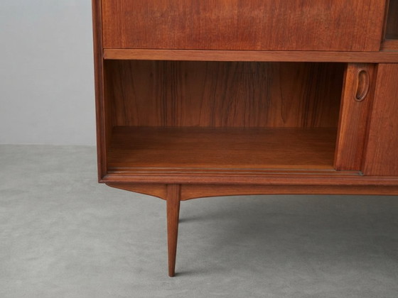 Oswald Vermaercke "Paola" Teak Highboard für V-Form, Belgien 1959 – Buffetschränke, Wood (photo 7 of 8)