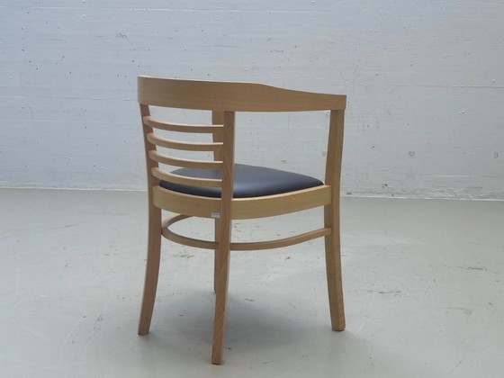 Sillón “Charles” de Jan Kurtz en madera de haya y cuero, 2012. – Sillas auxiliares, Leather, Wood (photo 4 of 12)