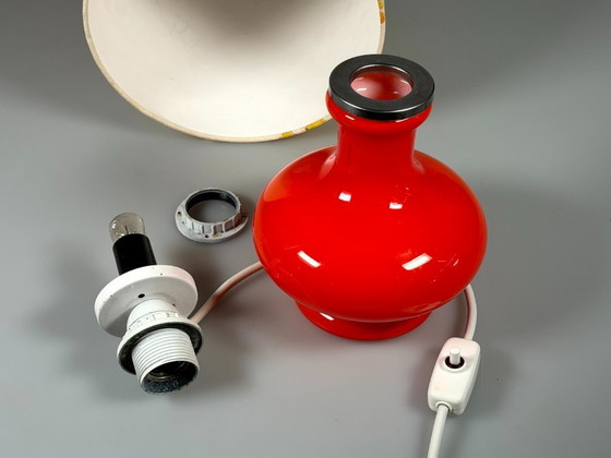 Image 1 of 1960s/70s Table Lamp, Glass, Mid-Century Space Age Design