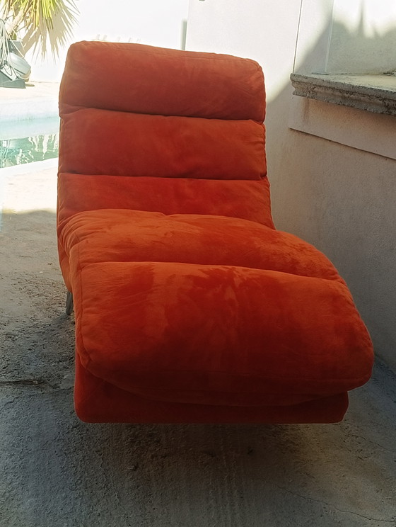 Space Age vintage 1970 Chaise longue – Textile, Velvet (photo 5 of 18)