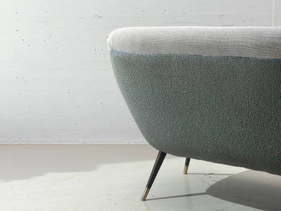 Vintage Mid-Century 2-Seater Sofa, 1950s – 2 seaters, Textile (photo 9 of 13)