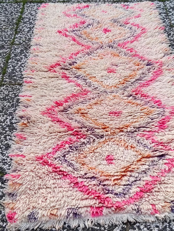Image 1 of Hand-knotted Berber wool rug 170x77cm
