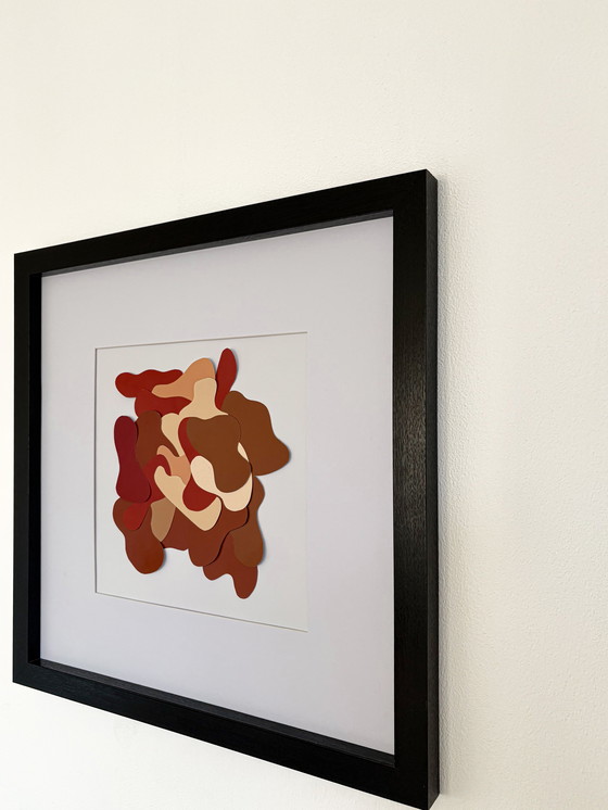 Image 1 of Maria Cascade – Waterfall ‘Ember Layers’ (Contemporary abstract paper relief, 2026)