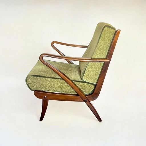 2x Original Mid Century Easy Chairs. Bugholzsessel aus den 1940er Jahren von Guglielmo Ulrich für C.W.K. Möbel gefertigt.