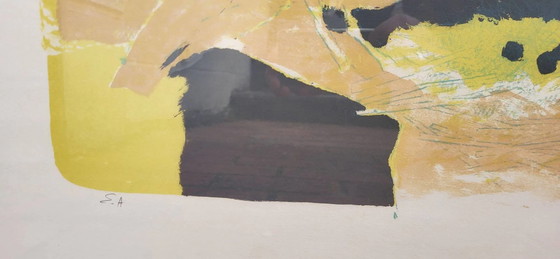 Litografia di Paul Guiramand ( ) Uccelli intorno al nido. – Dipinti e disegni, Aluminium, Paper, Art Deco (photo 3 of 6)