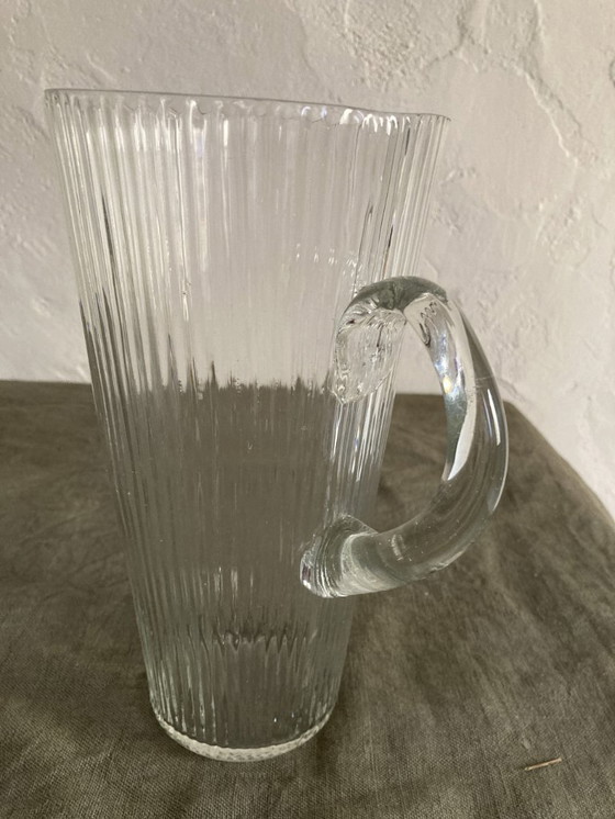 Image 1 of Juego de naranjada de cristal antiguo