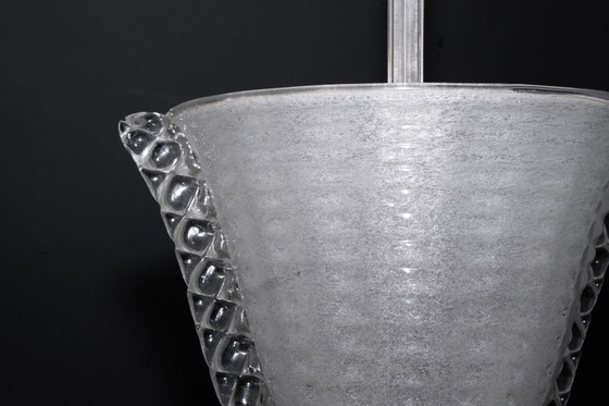 Image 1 of Rara araña Art Deco Ercole Barovier en cristal Pulegoso Murano. Italia 1940s