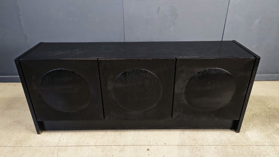 Image 1 of Black brutalist sideboard, 1970s 