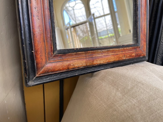 Image 1 of Specchio francese in legno frivolo Luigi Filippo 40 cm