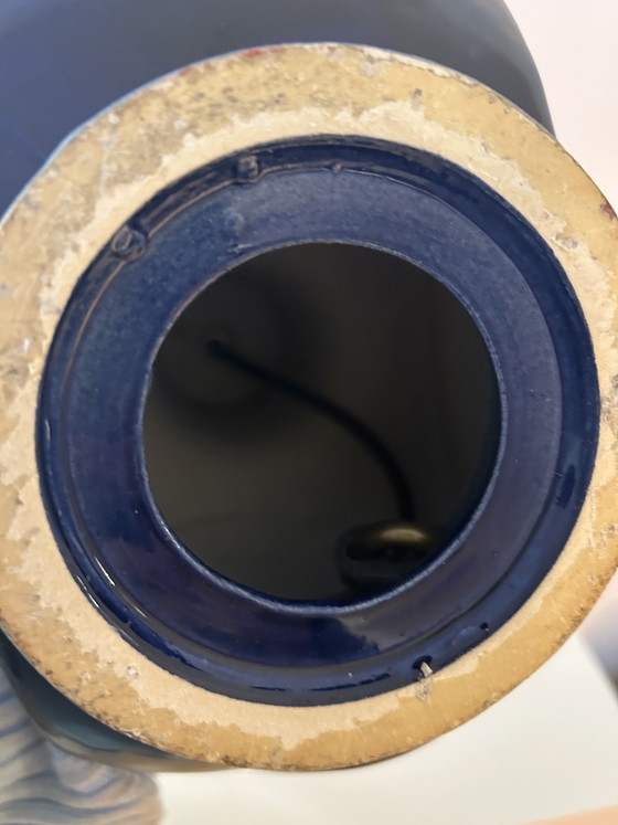 Image 1 of Era espacial: Lámpara de mesa Cari Zalloni, pieza rara, para PAN Keramik / Goebel.