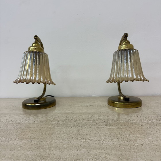 Image 1 of Set Of 2 Table Lamps Art Deco, 1950S