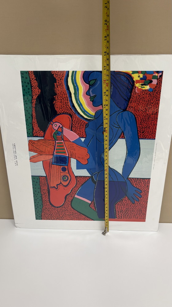 Image 1 of Vintage Le grand nu bleu Corneille print Jaski Art Gallery Amsterdam zeefdruk