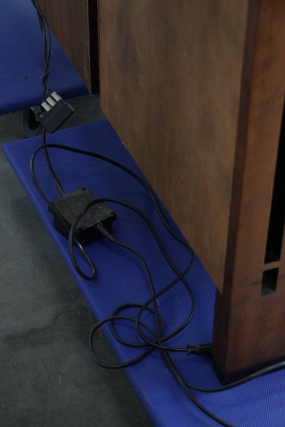 Image 1 of Large Art Deco design display cabinet/sideboard by Schuitema from the Decoforma series with lighting