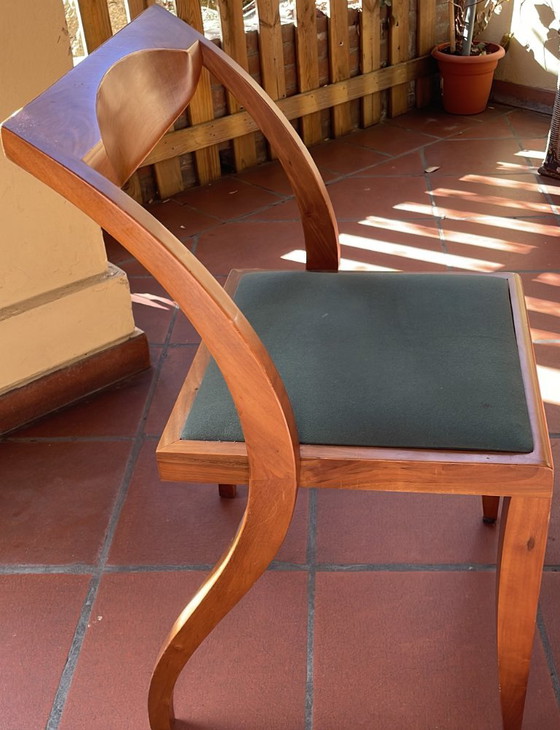 Set van 8 Arlekin-Porada stoelen (vintage design uit de jaren 90) – Eetkamerstoelen, Wood (photo 3 of 9)