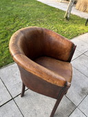 Schapenleren Tubchair stoel schapenleer 
