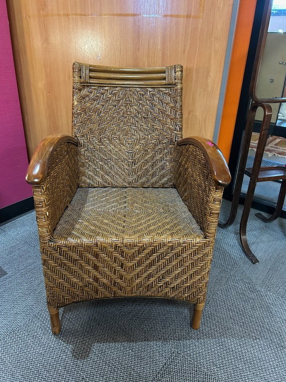 Image 1 of een paar koloniale fauteuils