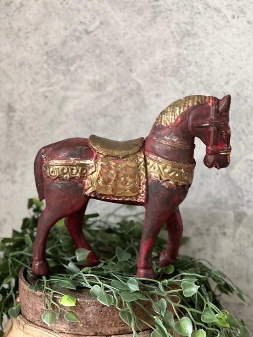 Vintage wooden horse