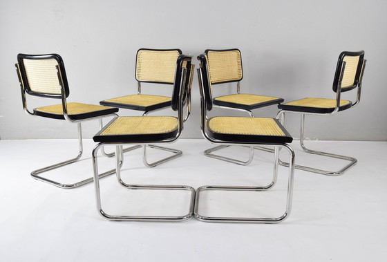 Image 1 of Mid Century Italian Modern Cesca Chairs Set of Six