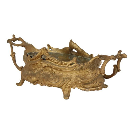 Rococo Stijl Jardinière Bloembak Goudkleurig Begin 20ste Eeuw – Plantenbak, Metal (photo 4 of 17)