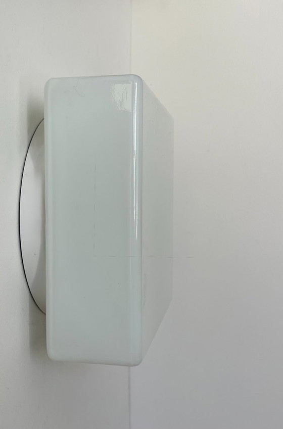 Image 1 of Coppia di appliques vintage Lita, opaline, Francia 1970