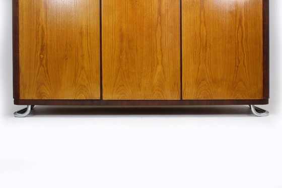 Image 1 of Armadio vintage in tubolare d'acciaio cromato Bauhaus attribuito a Hynek Gottwald, anni '30