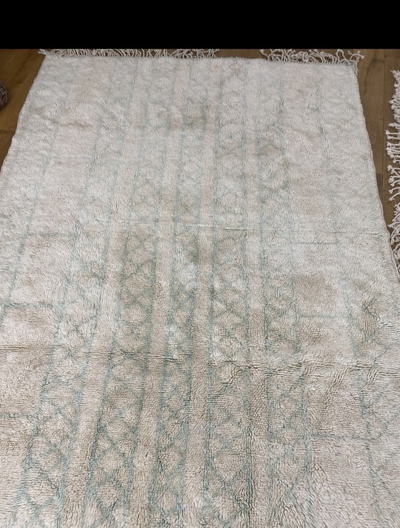 Image 1 of Tappeto berbero turchese smeraldo 3/2 m Beni Mrirt