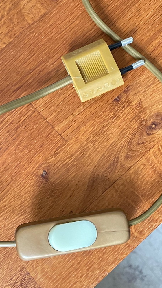 Image 1 of Stahl- und Messinglampe aus den 1970er Jahren