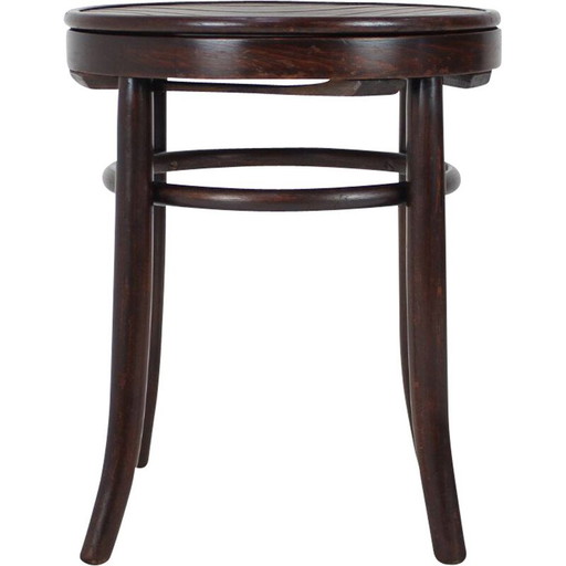 Tabouret en bois Fischel, Tchécoslovaquie 1910's