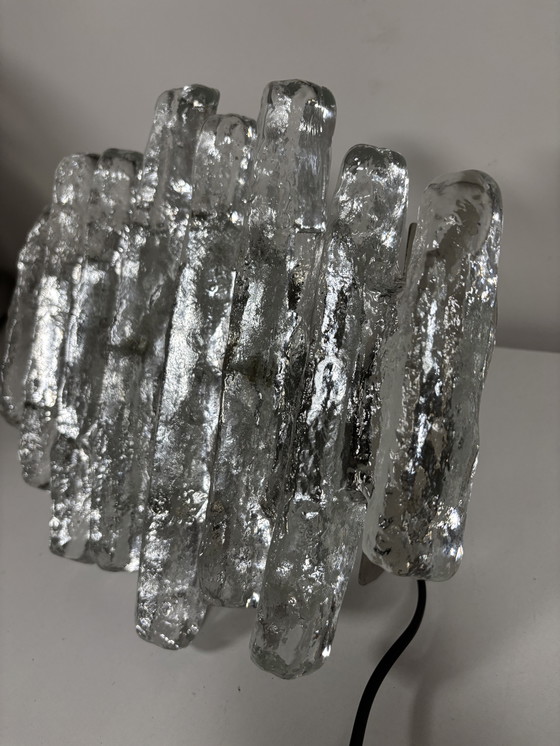 Image 1 of Lampada da parete Schalmei 'Ice Block' di Julius Theodor Kalmar per Kalmar, Austria – 1972