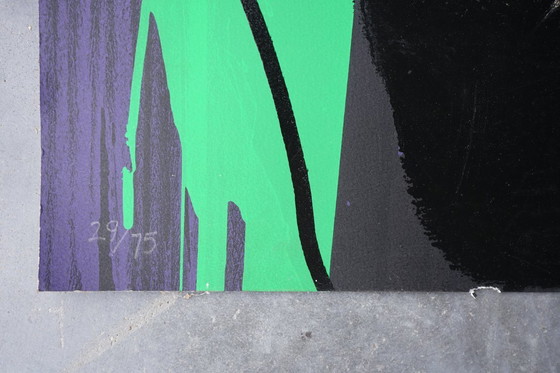 Image 1 of Bruce McLean, Zonder titel, Gesigneerde afdruk. Jaren 1990.