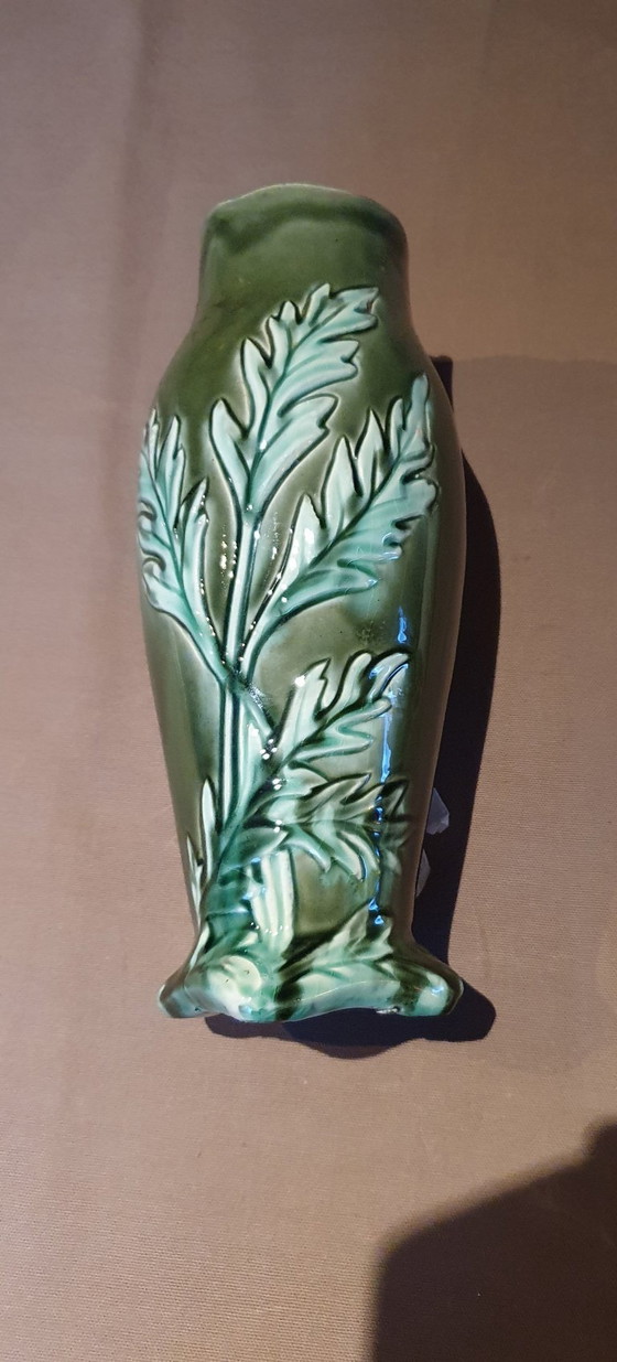 Image 1 of Art Nouveau 3-piece ceramic set Louis Gueule Vierzon - ca 1900