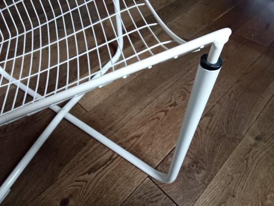 Image 1 of Niels gammelgaard fauteuil vintage en fil blanc vintage