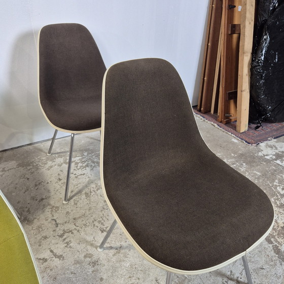 Image 1 of Eames Herman Miller, sedie in fibra di vetro Vitra DSX, vintage