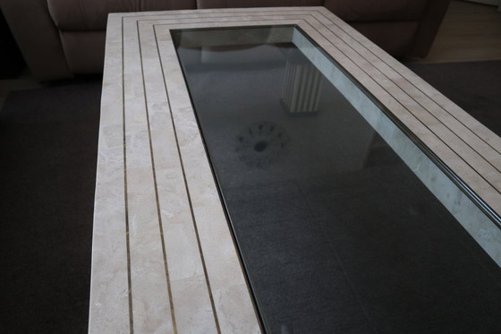 Image 1 of Tavolino da caffè tessellato Maitland Smith, Stati Uniti, anni '80