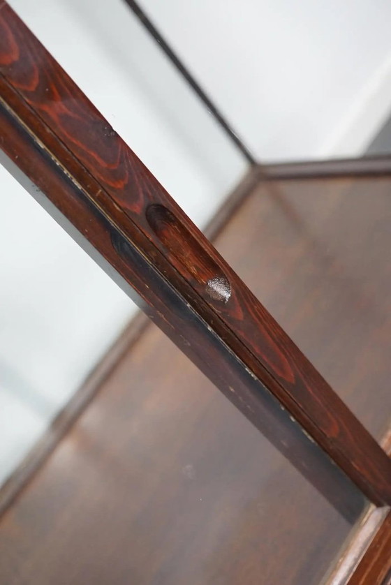 Image 1 of Mahogany museum/shop display case, early 20th century