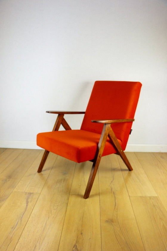 Image 1 of Sillón B-310 VAR de terciopelo estructural naranja - 2 unidades disponibles