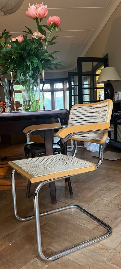 Chaises de salle à manger vintage Cesca/Breuer 6x