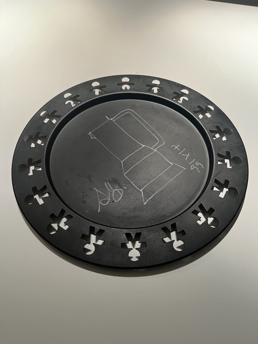 Alessi Girotonde Rundes Tablett B - signiert - Unikat