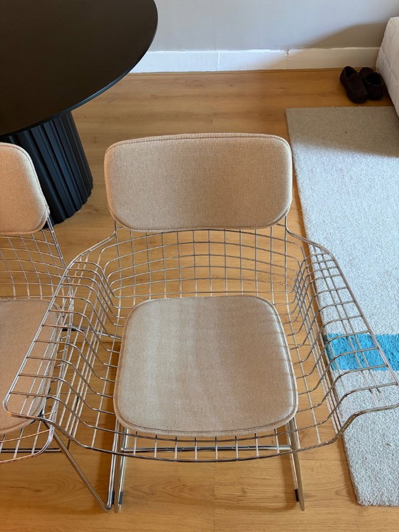 Image 1 of 4 chaises HK Living Wire + coussins d'origine