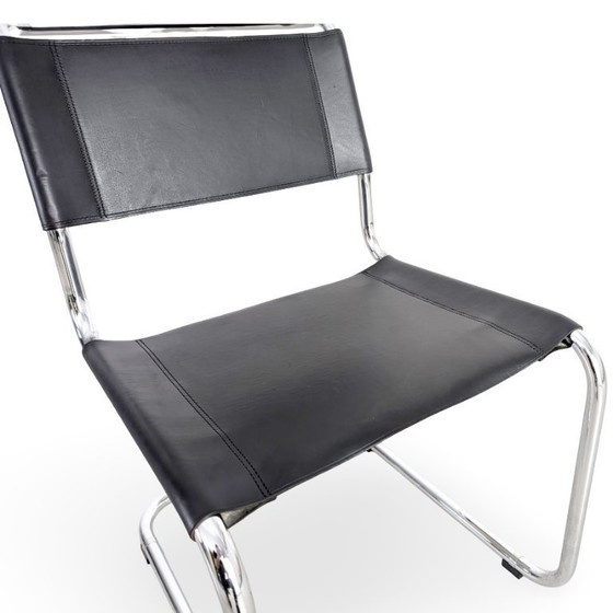 Image 1 of Set of 5 Thonet chairs S33 Mart Stam cantilever Bauhaus black